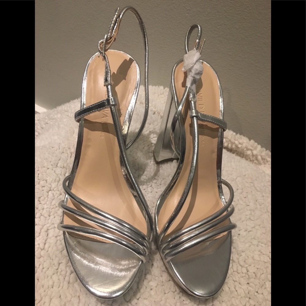 Women’s Metallic Strappy Heels